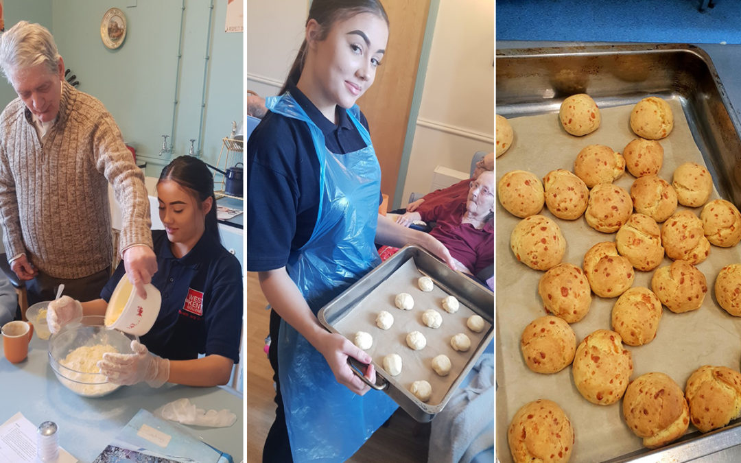 Cheese scones on the menu at Lukestone Care Home