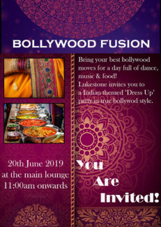 Lukestone's Bollywood party poster