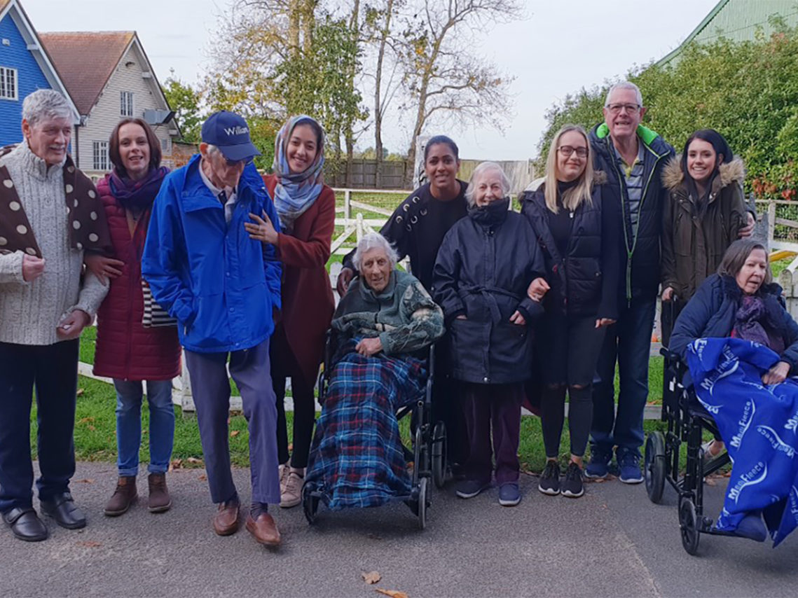Residents and staff from Lukestone Care Home on an outing at Hop Farm Family Park