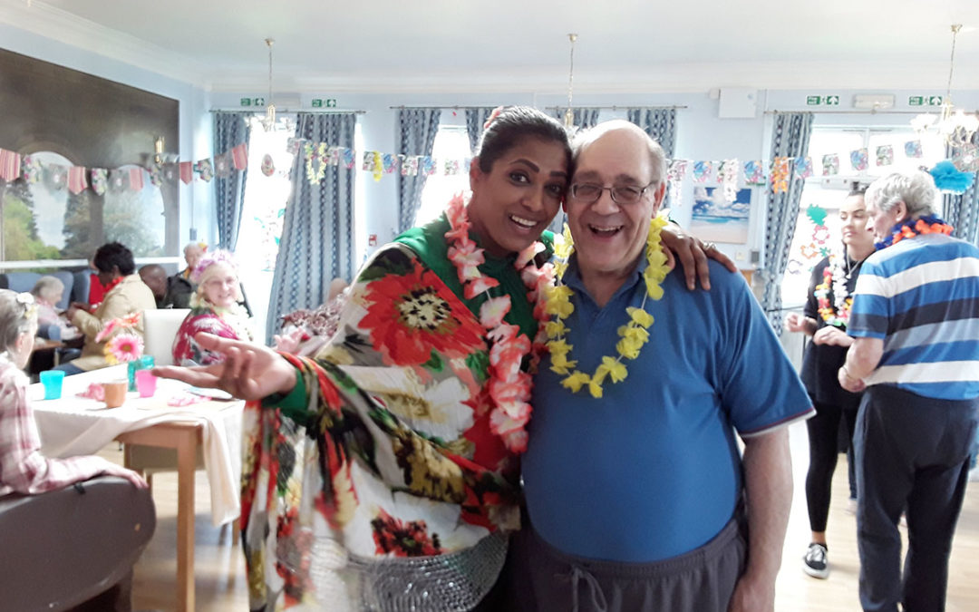 Partying Caribbean style at Lukestone Care Home