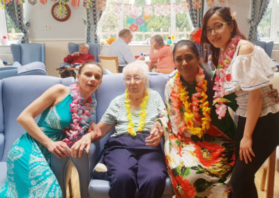 Residents partying Caribbean style at Lukestone Care Home (5 of 9)