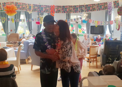 Residents partying Caribbean style at Lukestone Care Home (7 of 9)