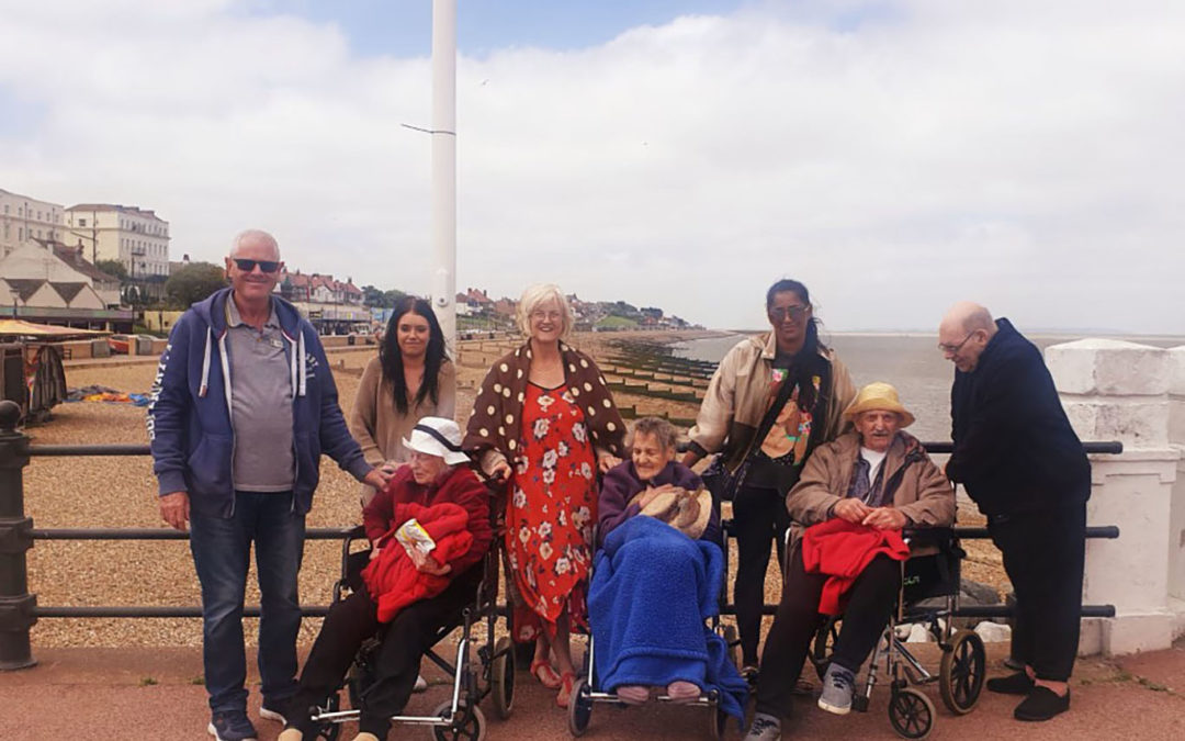 Lukestone Care Home residents take a trip to Herne Bay