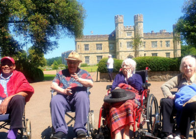 Lukestone residents and staff at Leeds Castle 3