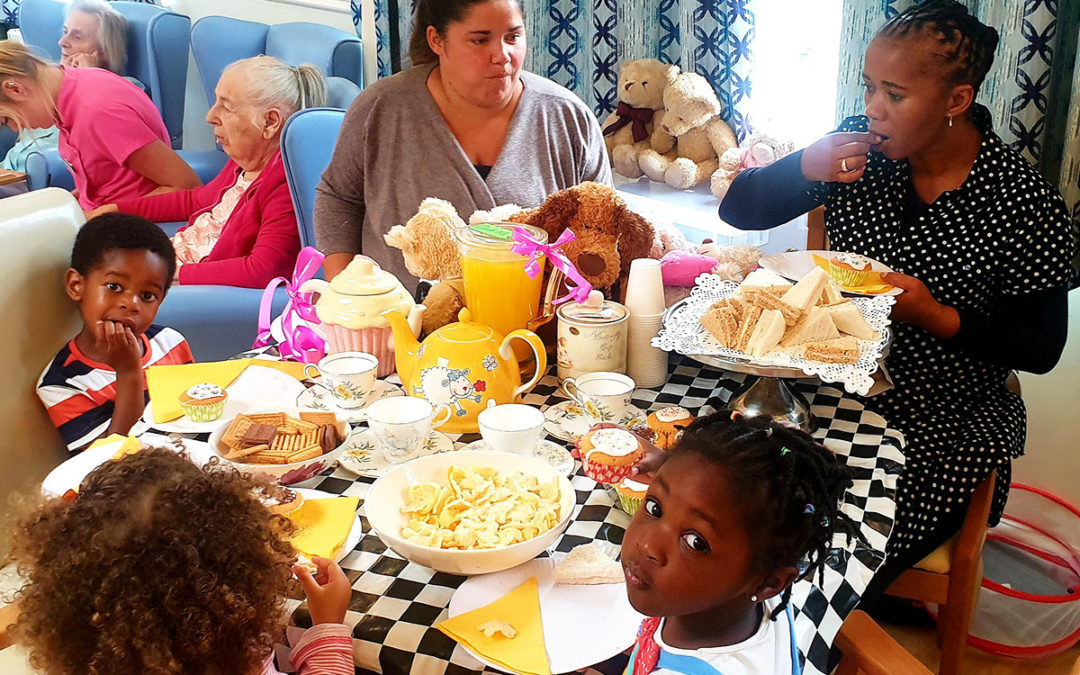 National Teddy Bear Day tea party at Lukestone Care Home