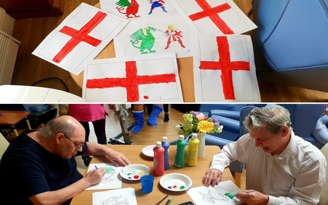 St George’s Day colouring competition at Lukestone Care Home