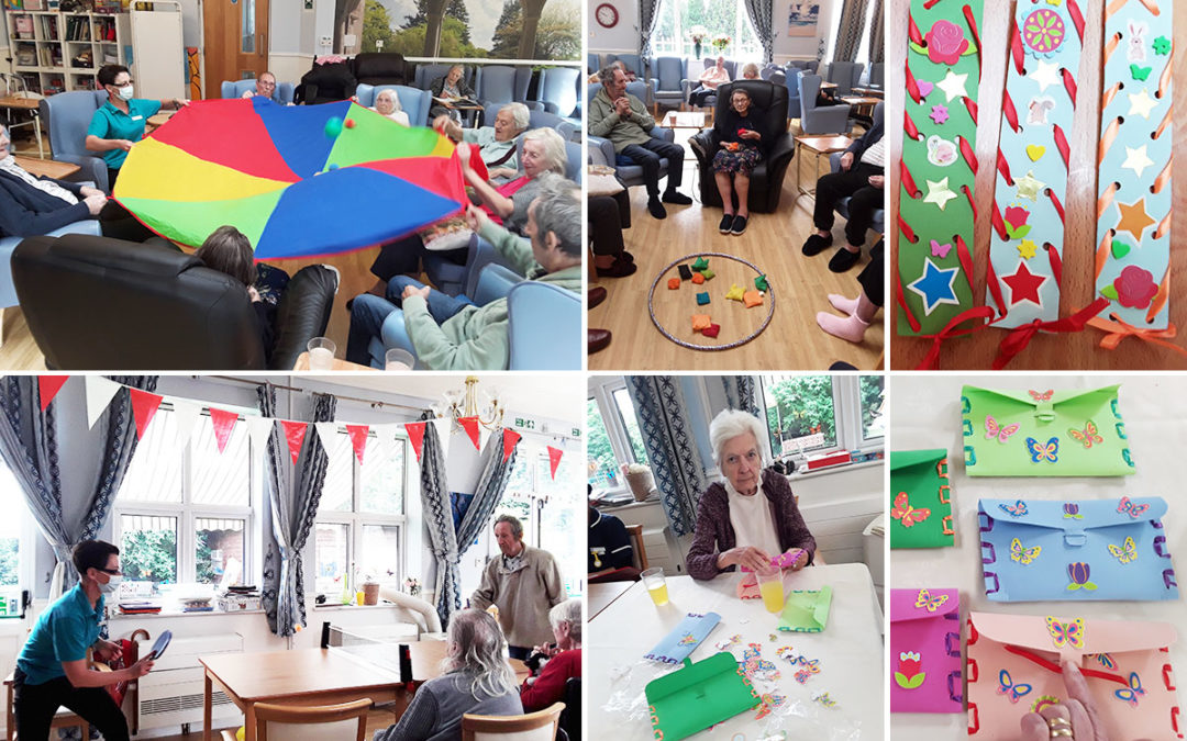Sporting fun and arts and crafts at Lukestone Care Home