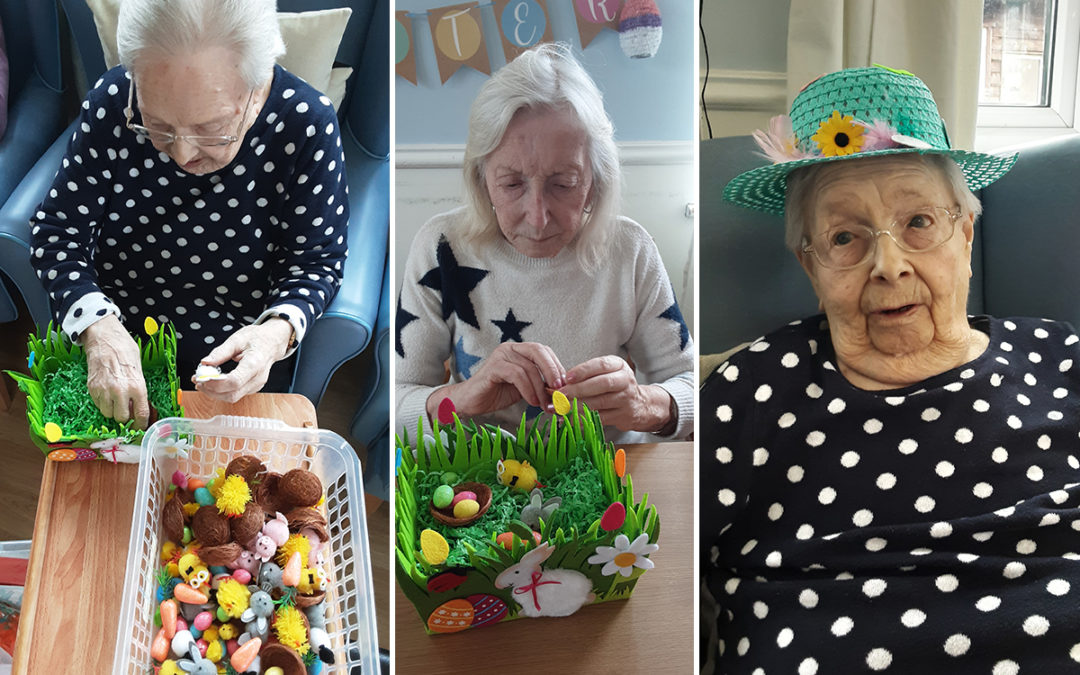 Lukestone Care Home residents enjoy Easter crafts