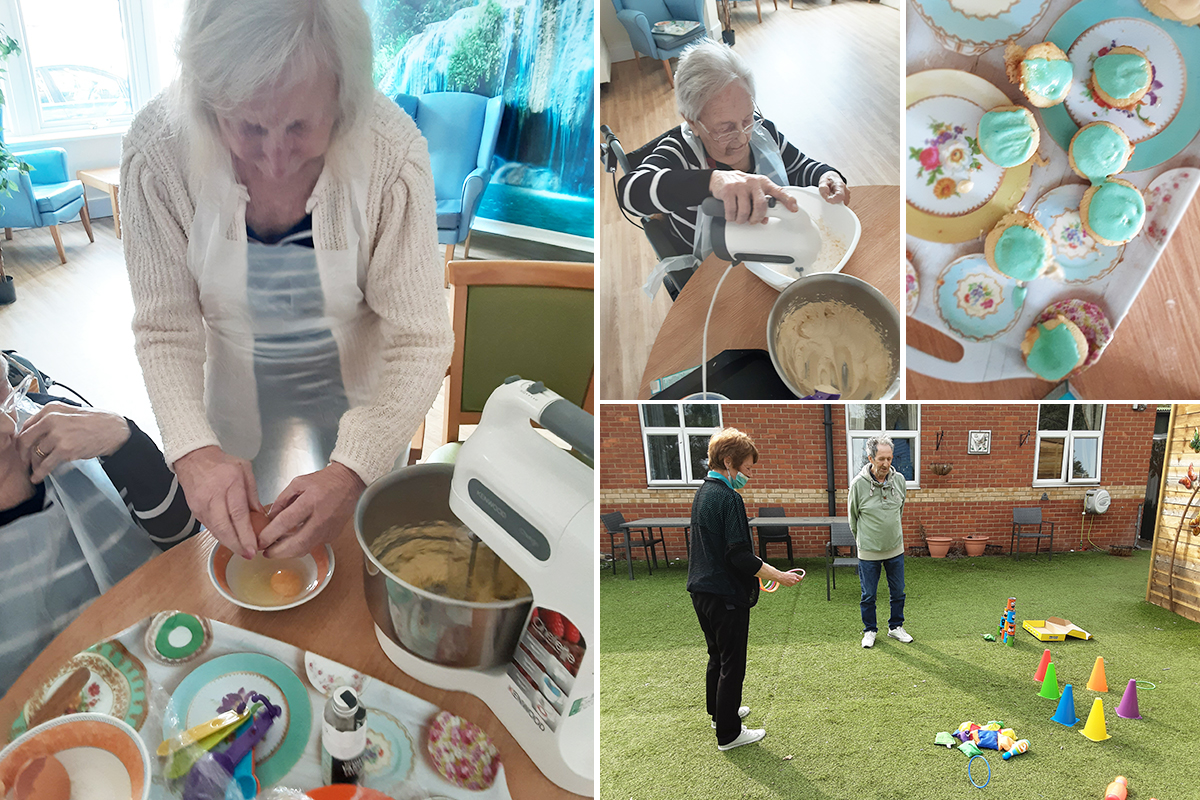 Outdoor games and mini cupcakes at Lukestone Care Home
