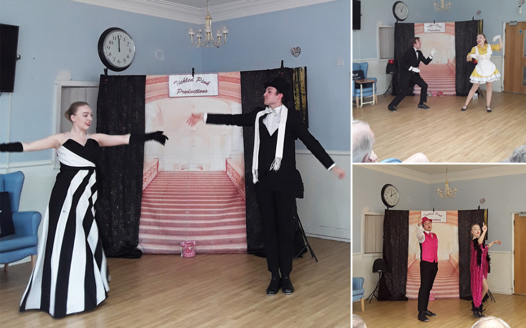 Lukestone Care Home residents enjoy a Tickled Pink performance