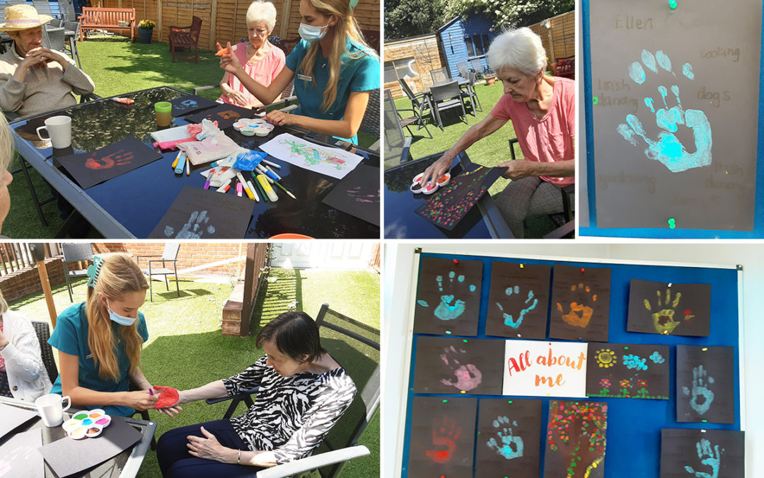 Lukestone Care Home residents create All About Me board
