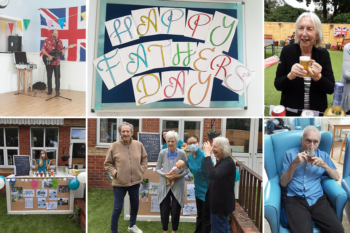 Father's Day celebrations at Lukestone Care Home