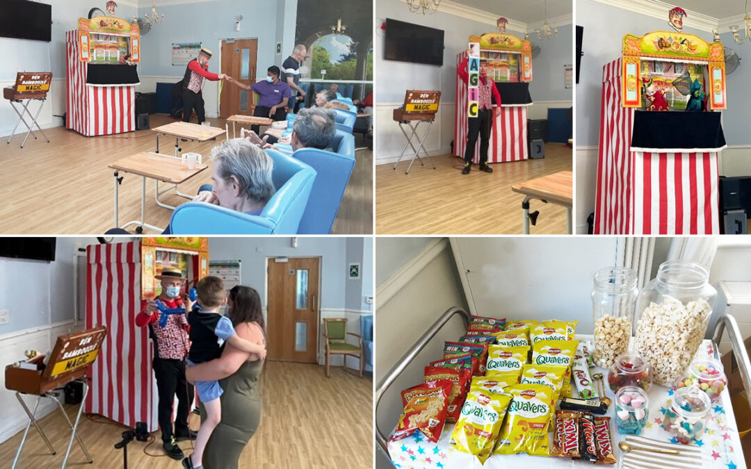 Punch and Judy show at Lukestone Care Home