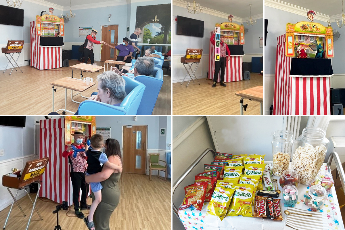 Punch and Judy show at Lukestone Care Home