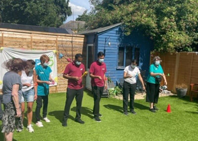 Sports Day race at Lukestone Care Home 1