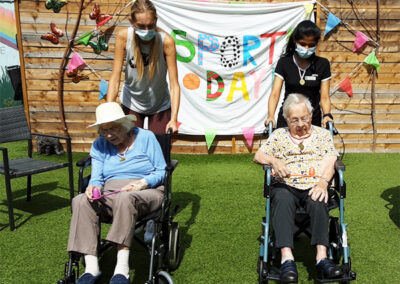 Sports Day race at Lukestone Care Home 2