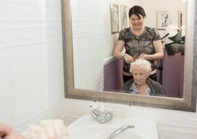 Residents of Lukestone Care Home can enjoy being pampered in our Hair Salon