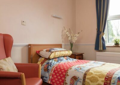A typical bedroom at Lukestone Care Home