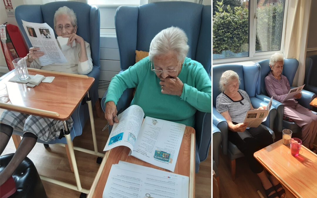 Read a Book Day and World Literacy Day at Lukestone Care Home