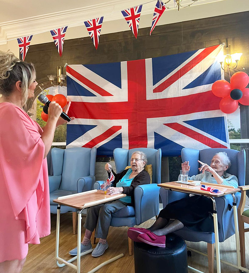 Remembrance Day singalong at Lukestone Care Home