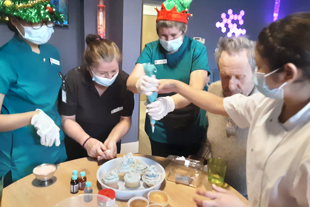 Festive fun and frosting at Lukestone Care Home