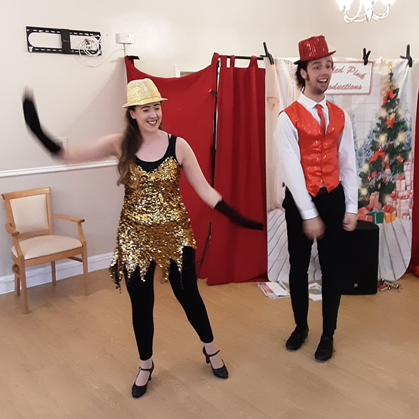 Lukestone Care Home hosts Tickled Pink Productions