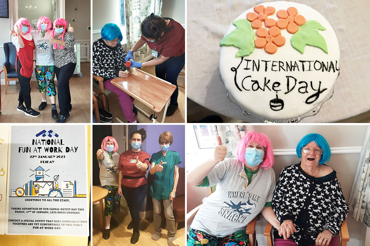 Celebrating Fun at Work and International Cake Day at Lukestone Care Home