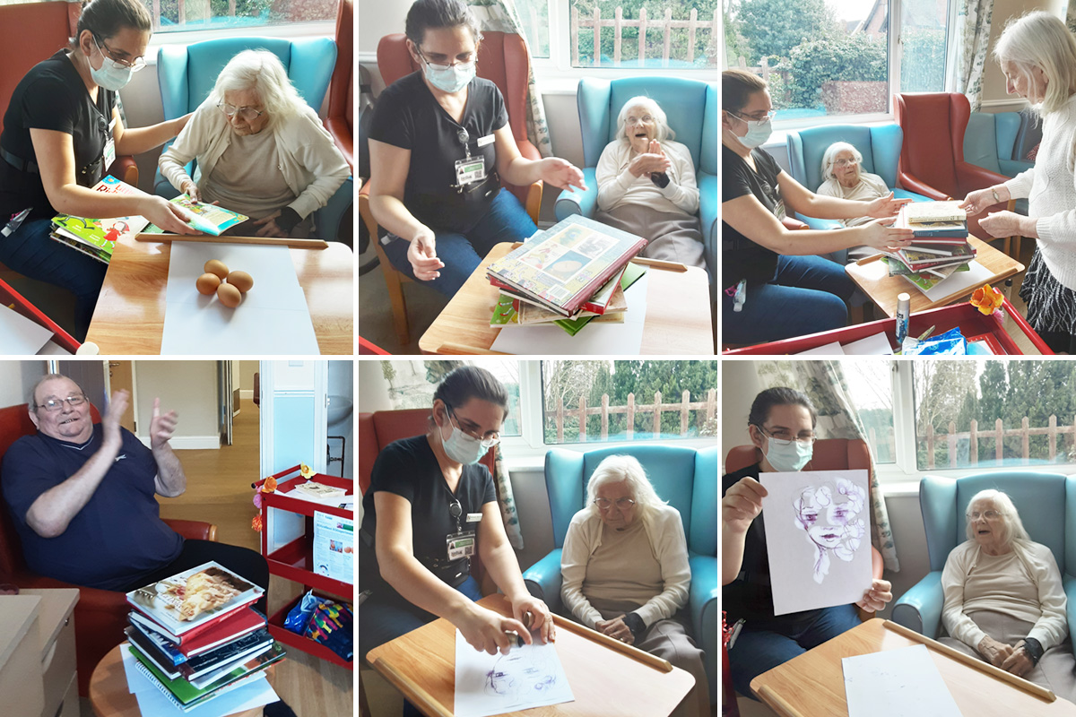 Science experiments at Lukestone Care Home