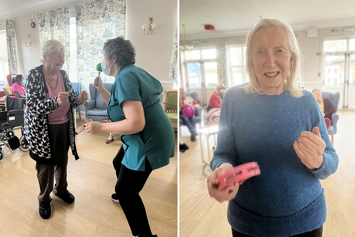 Music and dance at Lukestone Care Home