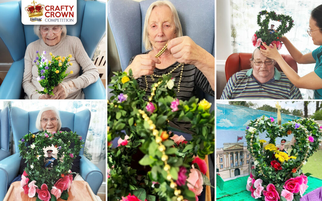 Lukestone Care Home residents go floral for Nellsar Crafty Crown Competition