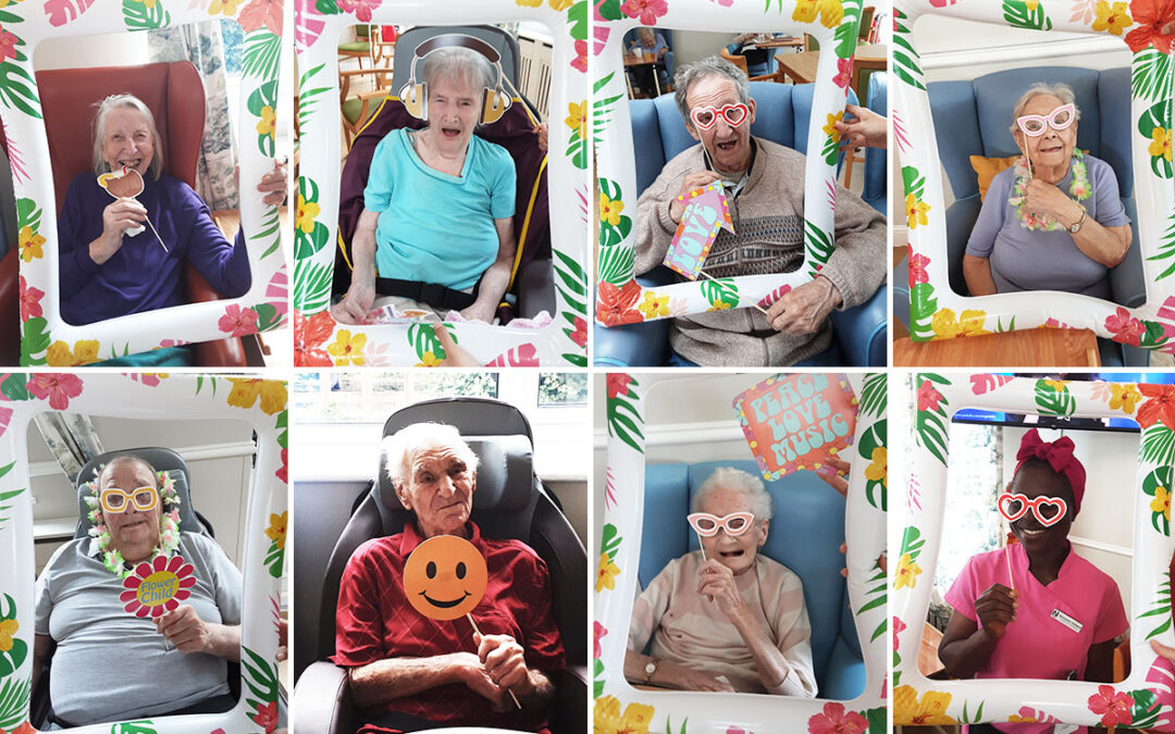 Lukestone Care Home residents and staff love their summer photo booth