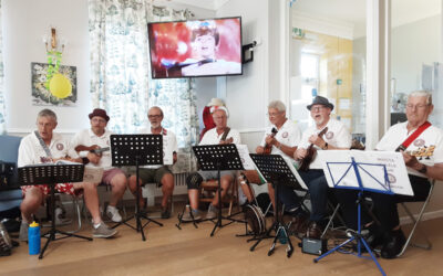 Invicta Band perform for residents at Lukestone Care Home