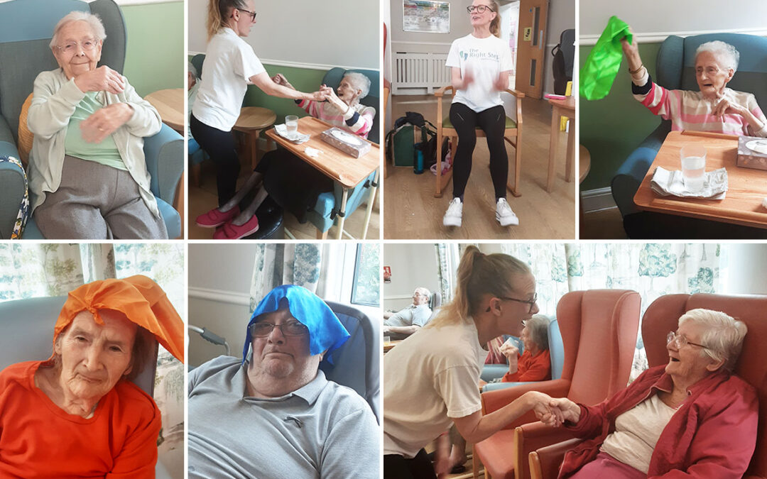 Fitness and fun with Right Step at Lukestone Care Home