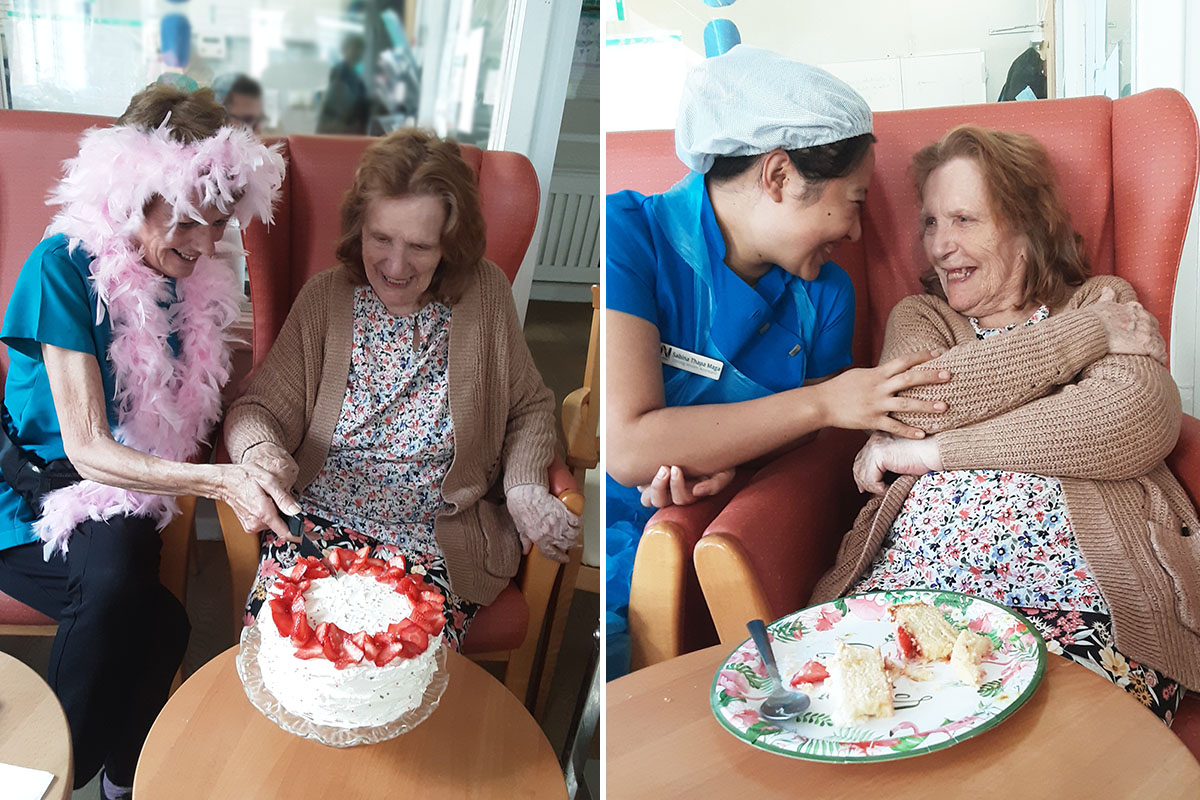 Birthday wishes for Pat at Lukestone Care Home