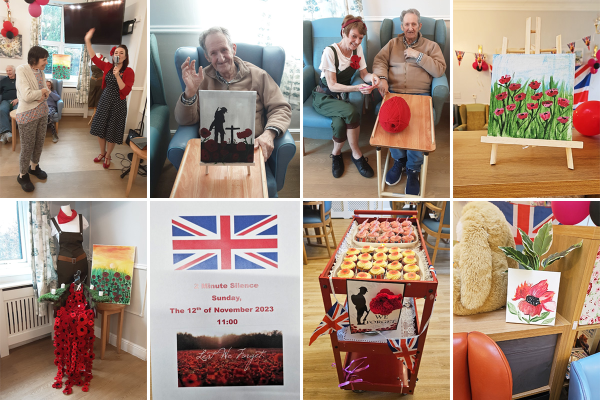 Remembrance weekend at Lukestone Care Home