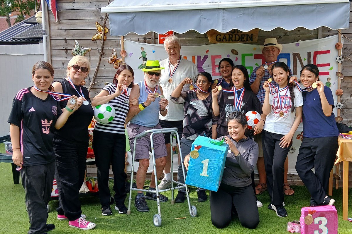 Lukestone Care Home residents and team members share Sports Day fun!