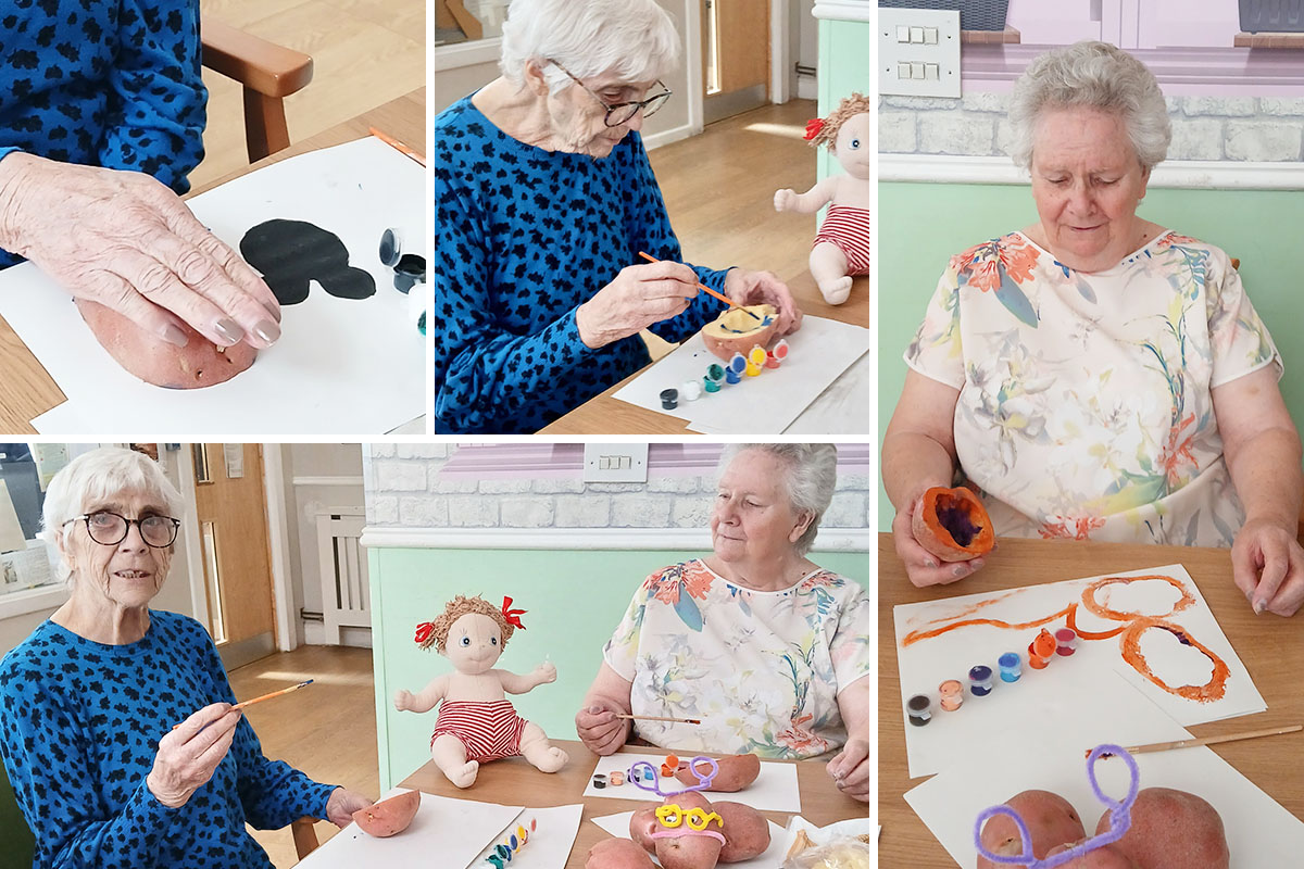 Lukestone Care Home residents celebrate National Potato Day