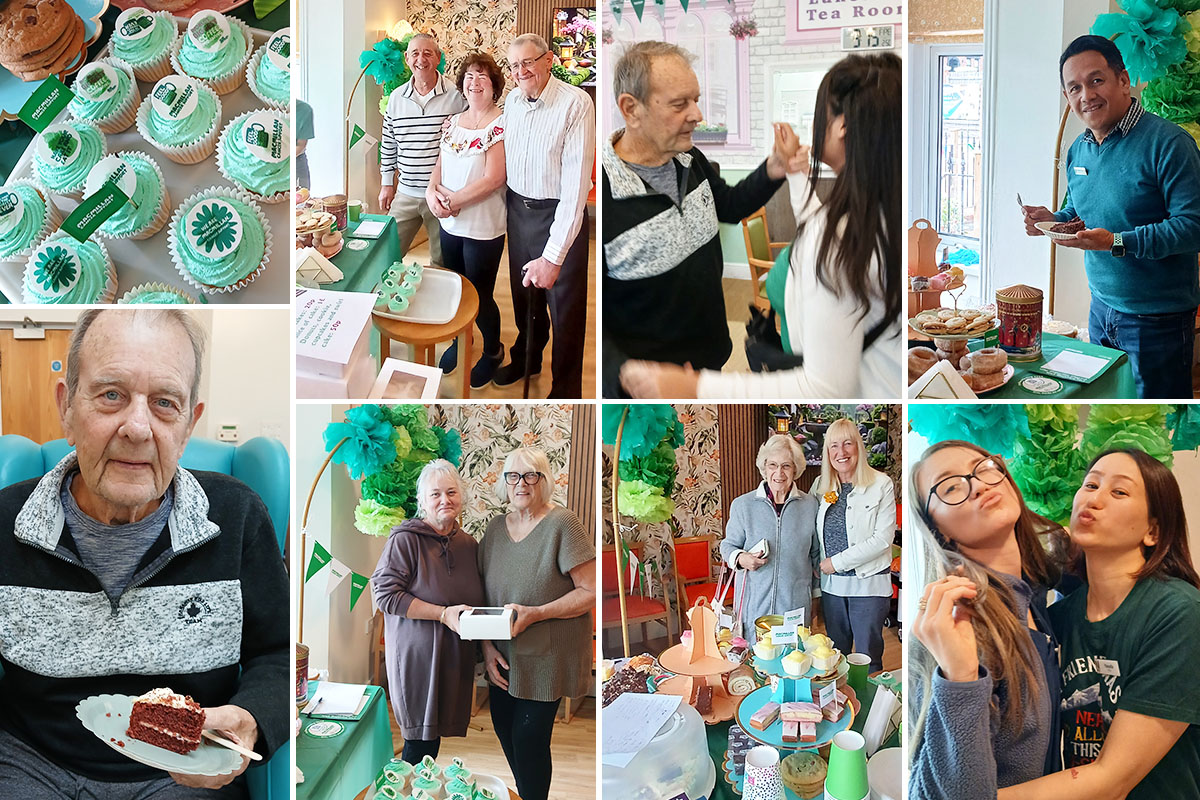 Macmillan charity coffee and cake event at Lukestone Care Home