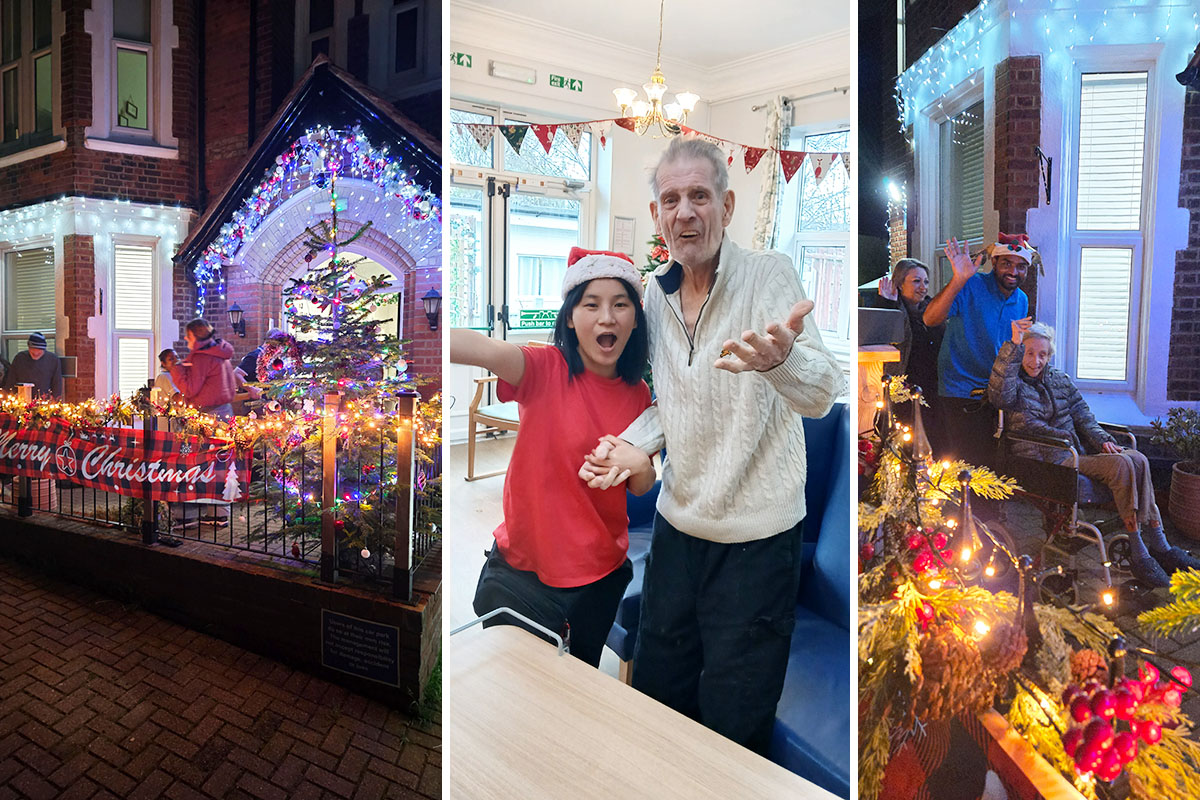Christmas lights, music and Pet Therapy bring smiles to Lukestone Care Home