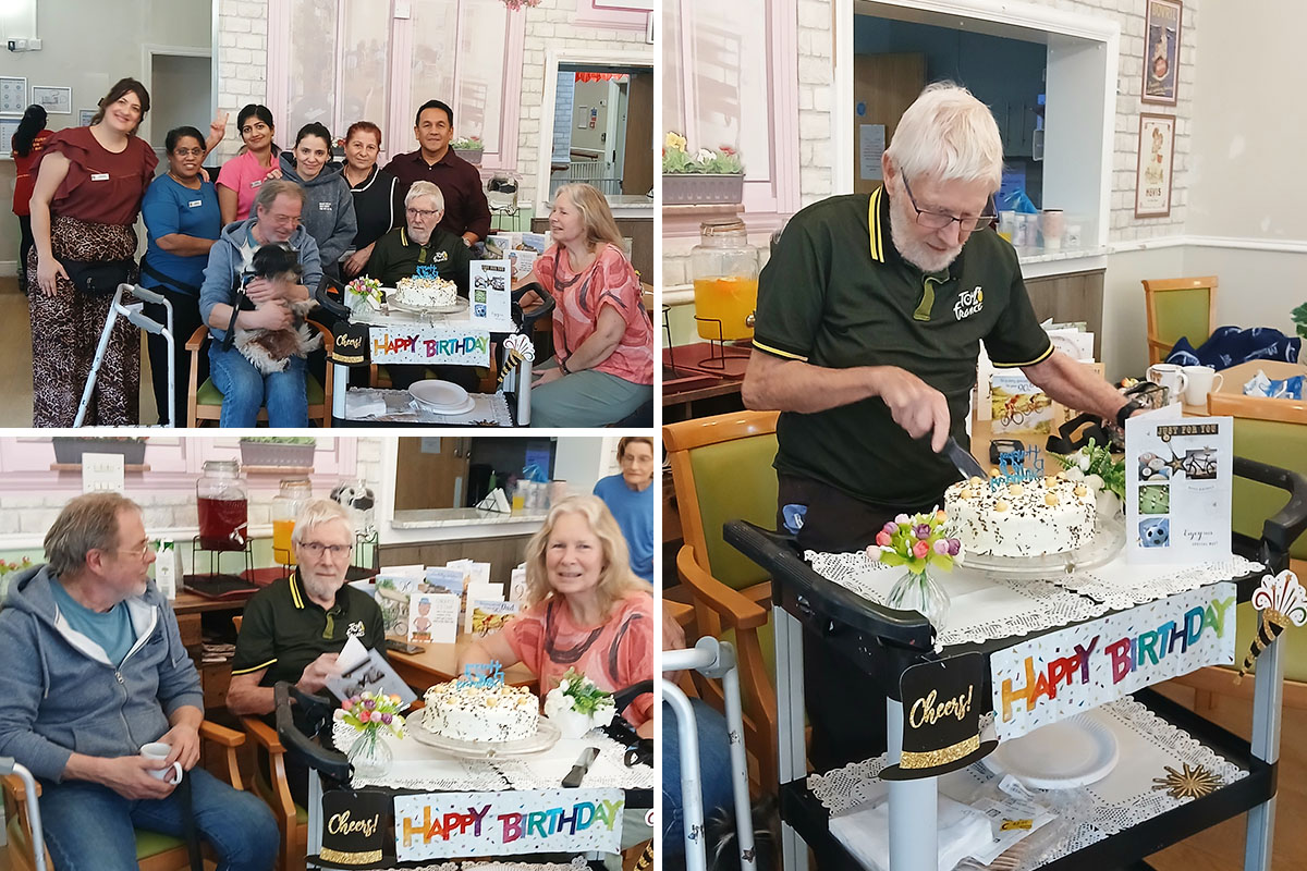 John marks his 90th birthday with family and friends at Lukestone Care Home